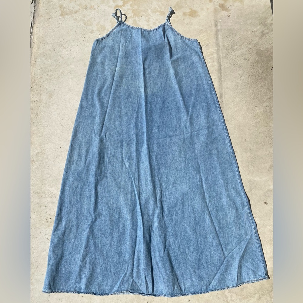 Vintage Denim Maxi Dress